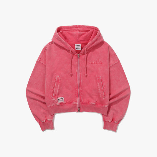 Diadora アパレル G/W Crop Hoodie Jacket パーカー - WOMENS - ピンク