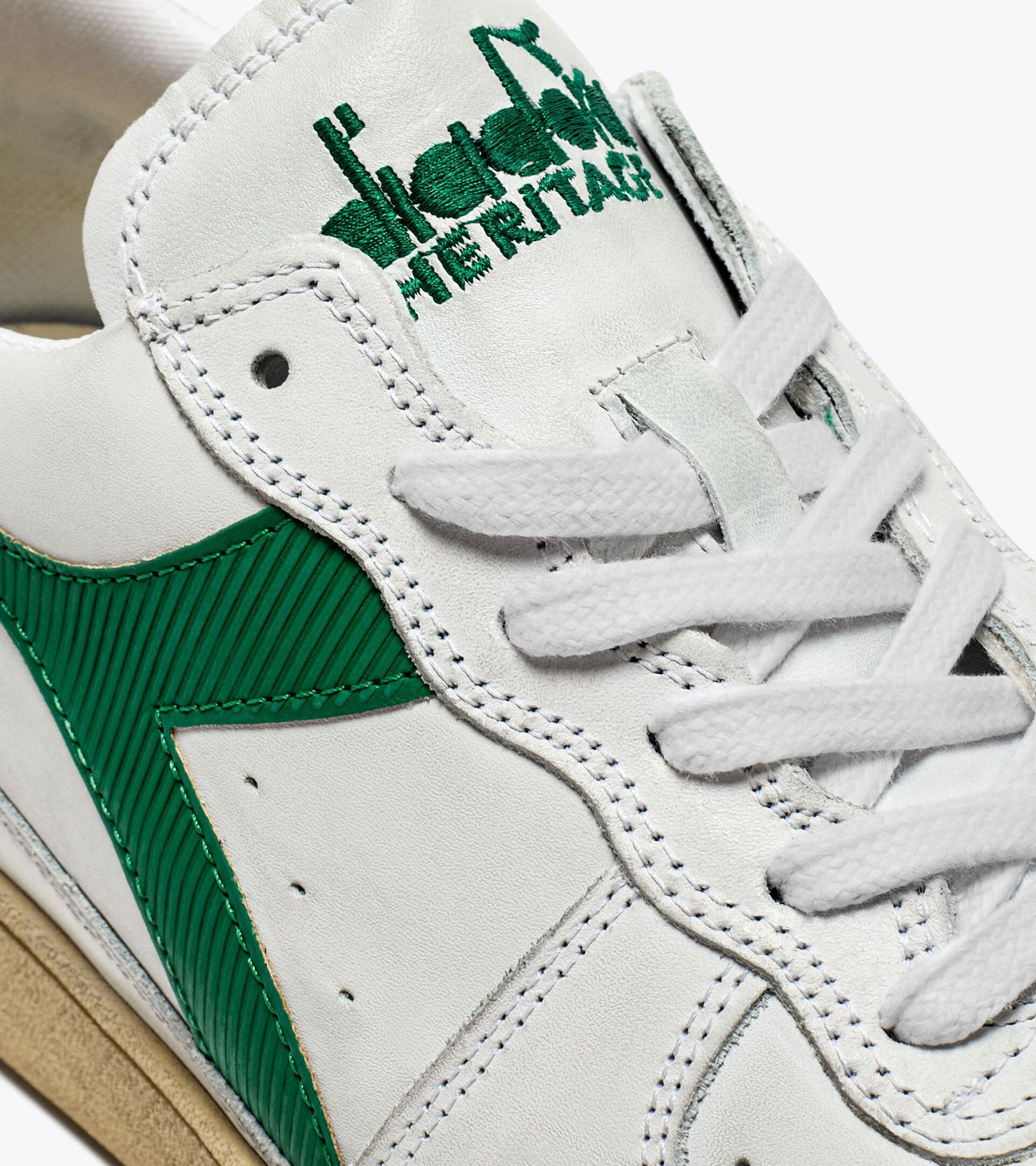 MI BASKET LOW USED - UNISEX - ホワイト/グリーン