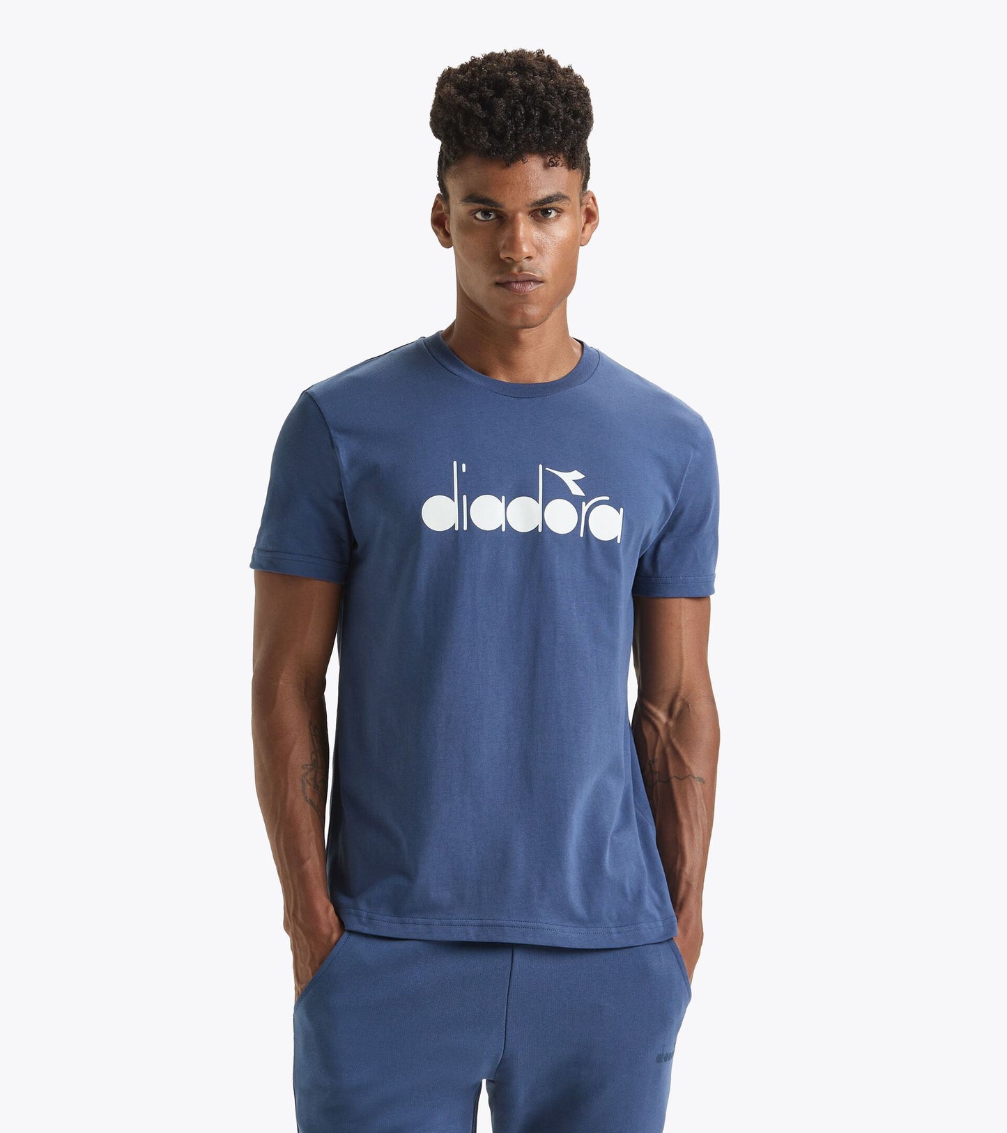 Diadora アパレル T-SHIRT SS LOGO Tシャツ - UNISEX - ブルー