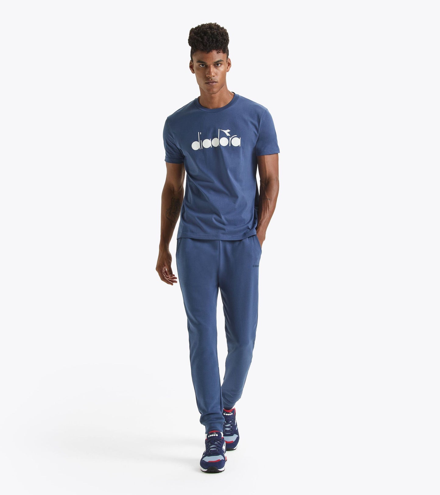 Diadora アパレル T-SHIRT SS LOGO Tシャツ - UNISEX - ブルー