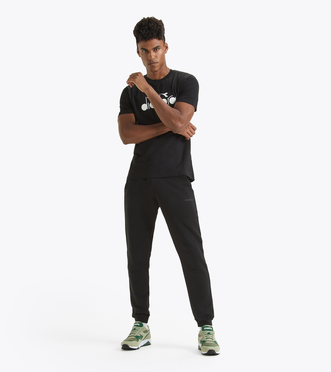 Diadora アパレル T-SHIRT SS LOGO Tシャツ - UNISEX - ブラック