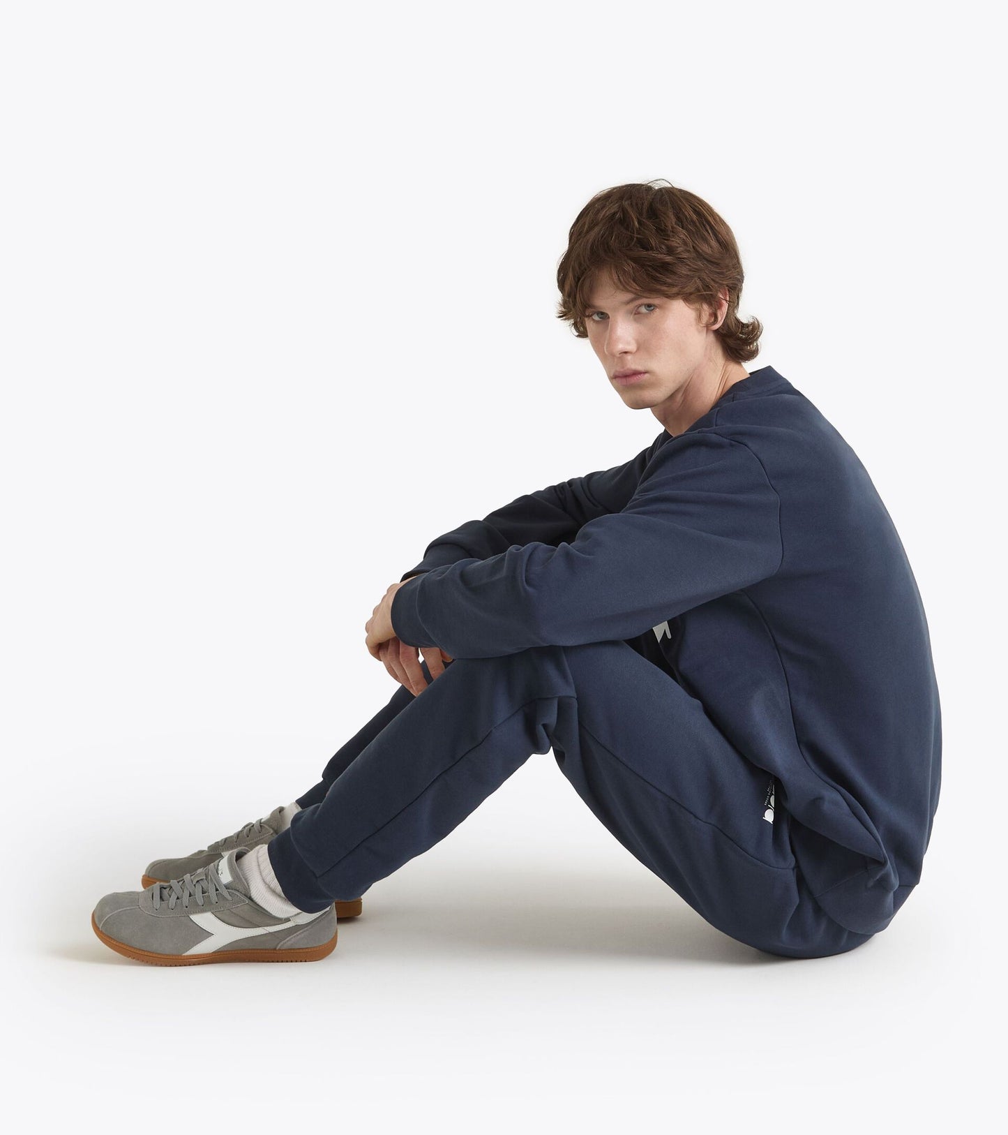 Diadora アパレル SWEATSHIRT CREW LOGO - UNISEX - ネイビー