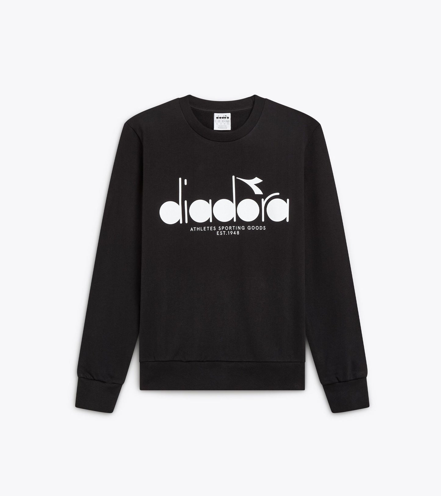 Diadora アパレル SWEATSHIRT CREW LOGO - UNISEX - ブラック
