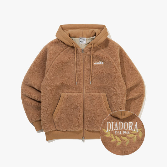 Diadora アパレル Comfy Fleece Jacket パーカー - UNISEX - ブラウン