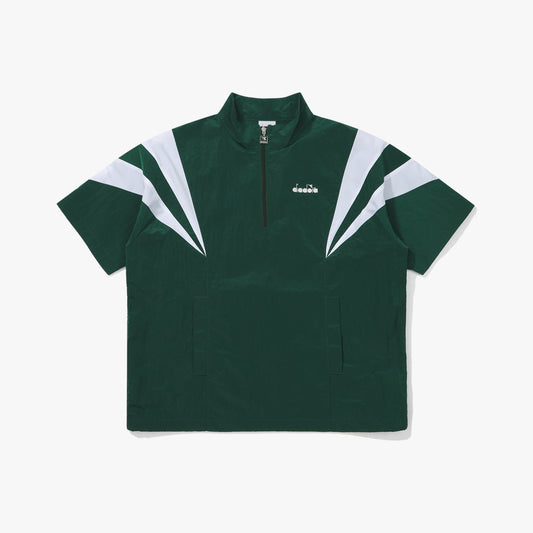 Diadora アパレル GLANDSLAM AIRY HALF ANORAK ポロシャツ - UNISEX - グリーン