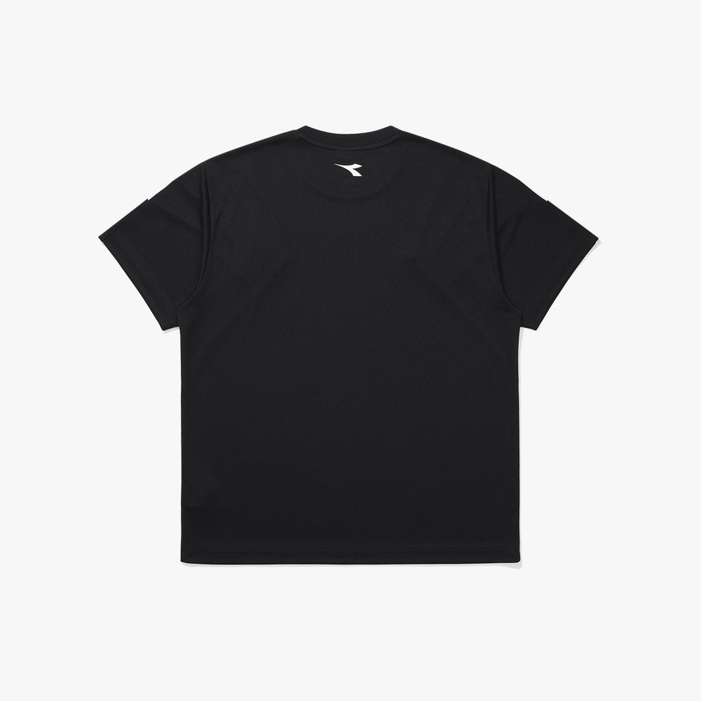 Diadora アパレル GLANDSLAM AIRY MESH T-SHIRT Tシャツ - UNISEX - ブラック
