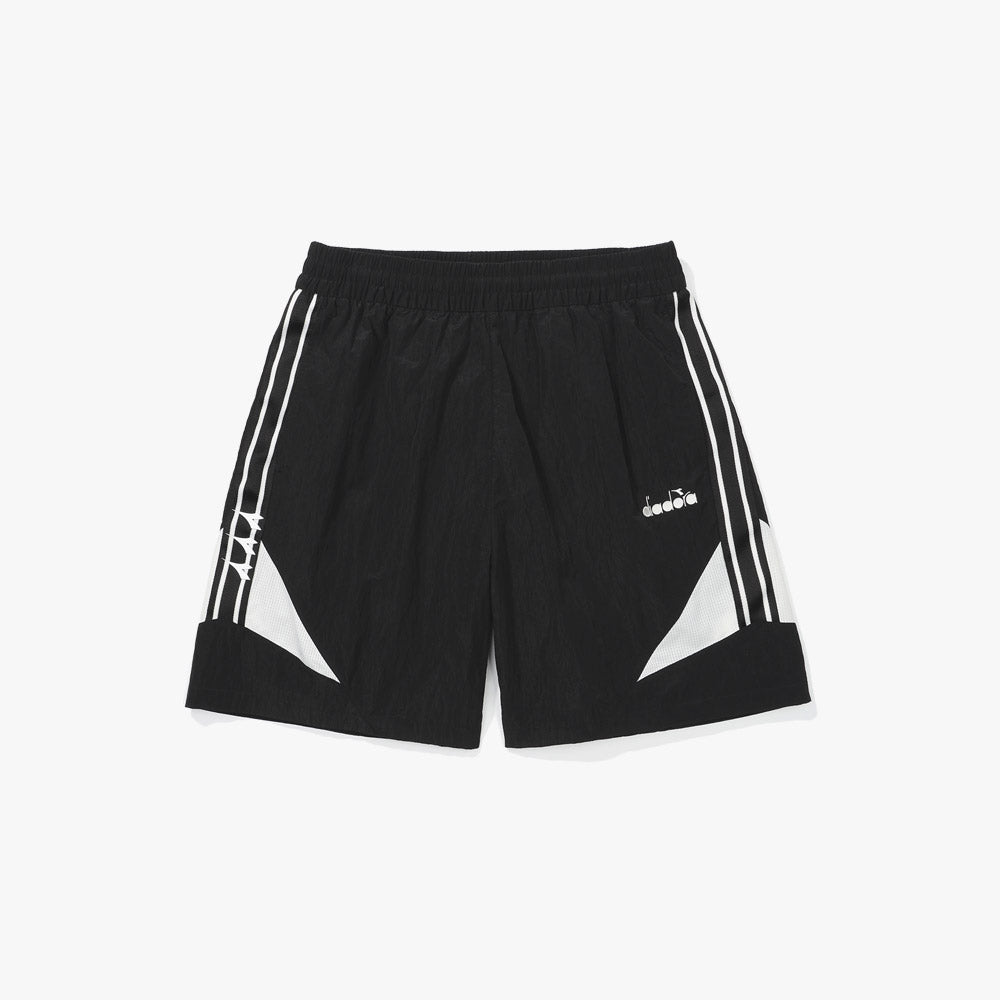 ティアードショーツ【black】 アディダス adidas ハーフショーツ センターロゴ 吸汗速乾【返品