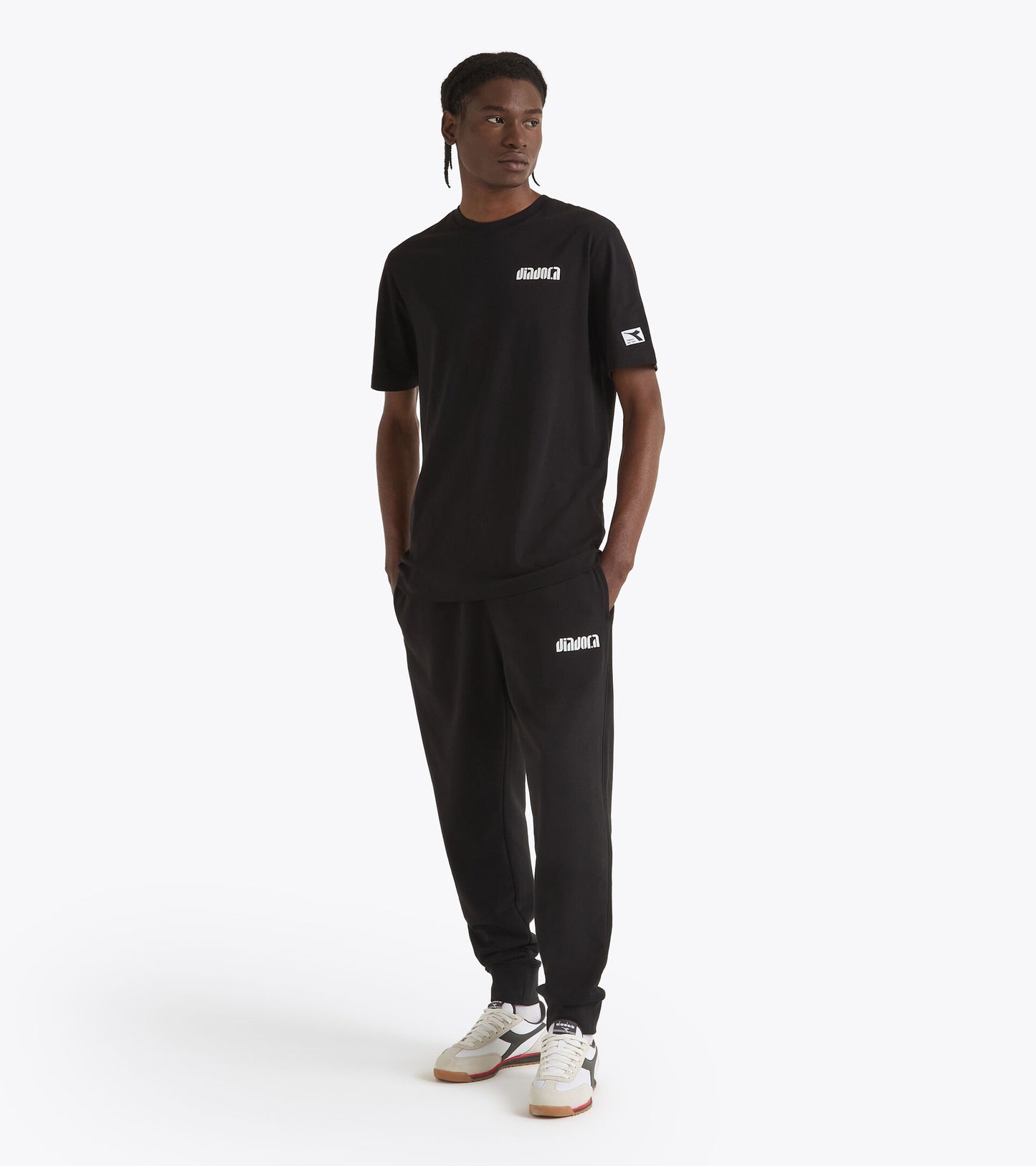 【Pre Order】Diadora アパレル T-SHIRT SS ATHL. LOGO SL Tシャツ - UNISEX - ブラック