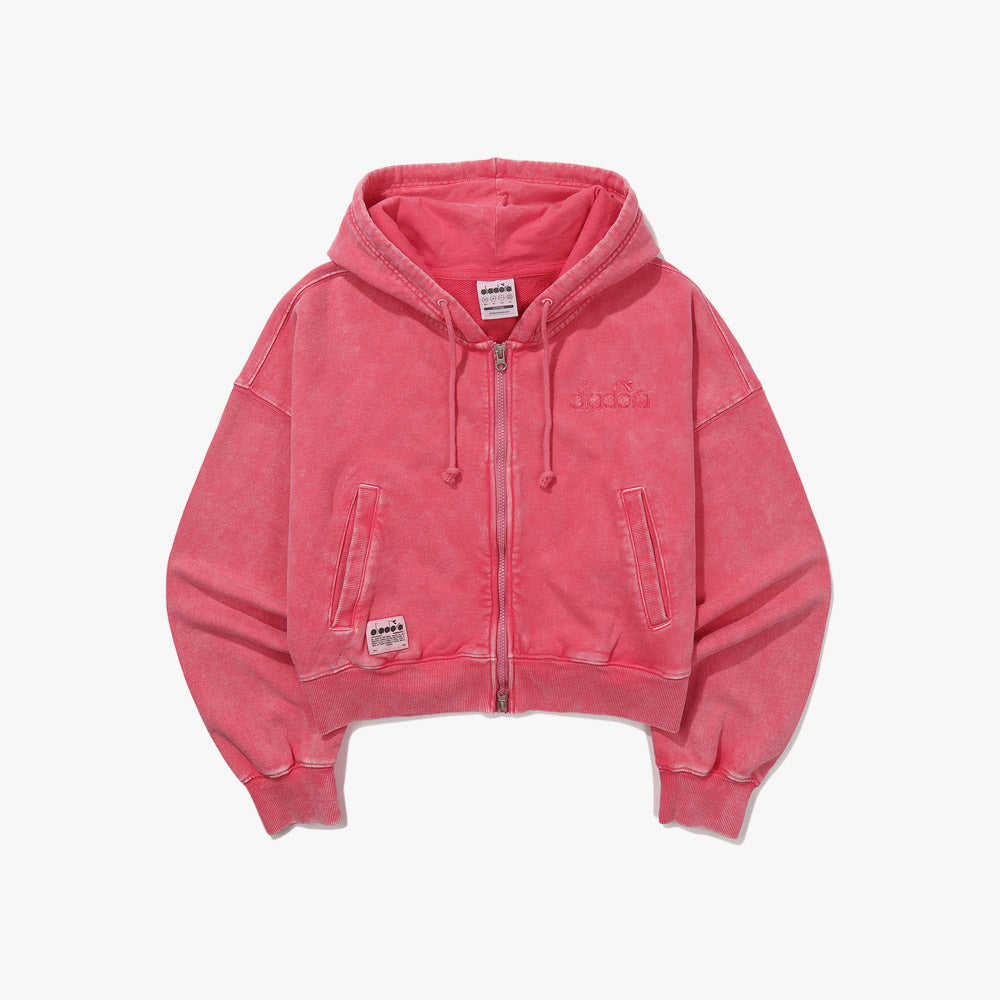 Diadora アパレル G/W Crop Hoodie Jacket パーカー - WOMENS - ピンク