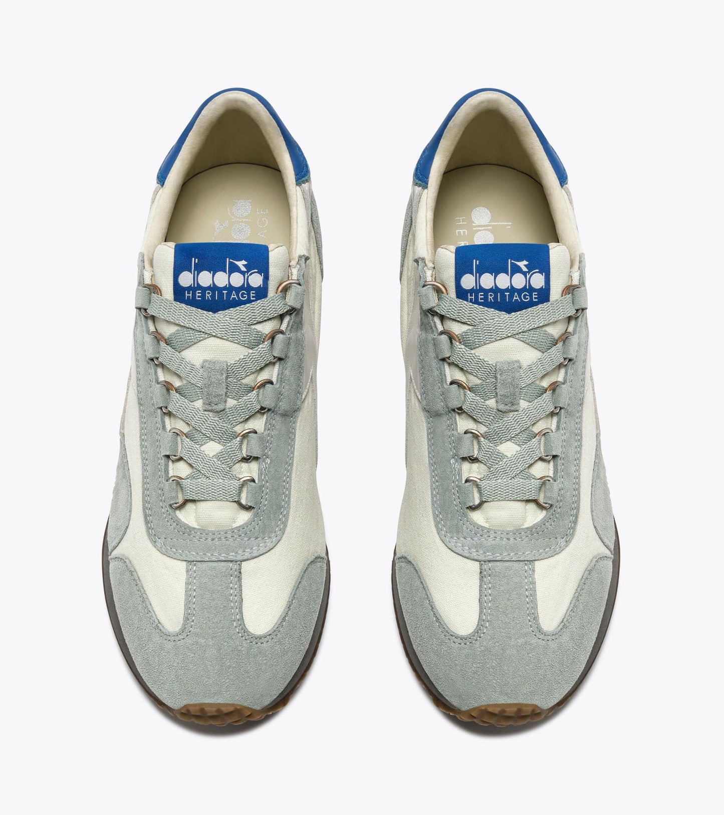 Diadora Heritage Collection EQUIPE CANVAS SW EVO｜ディアドラ スニーカー ホワイト ブルー メンズ