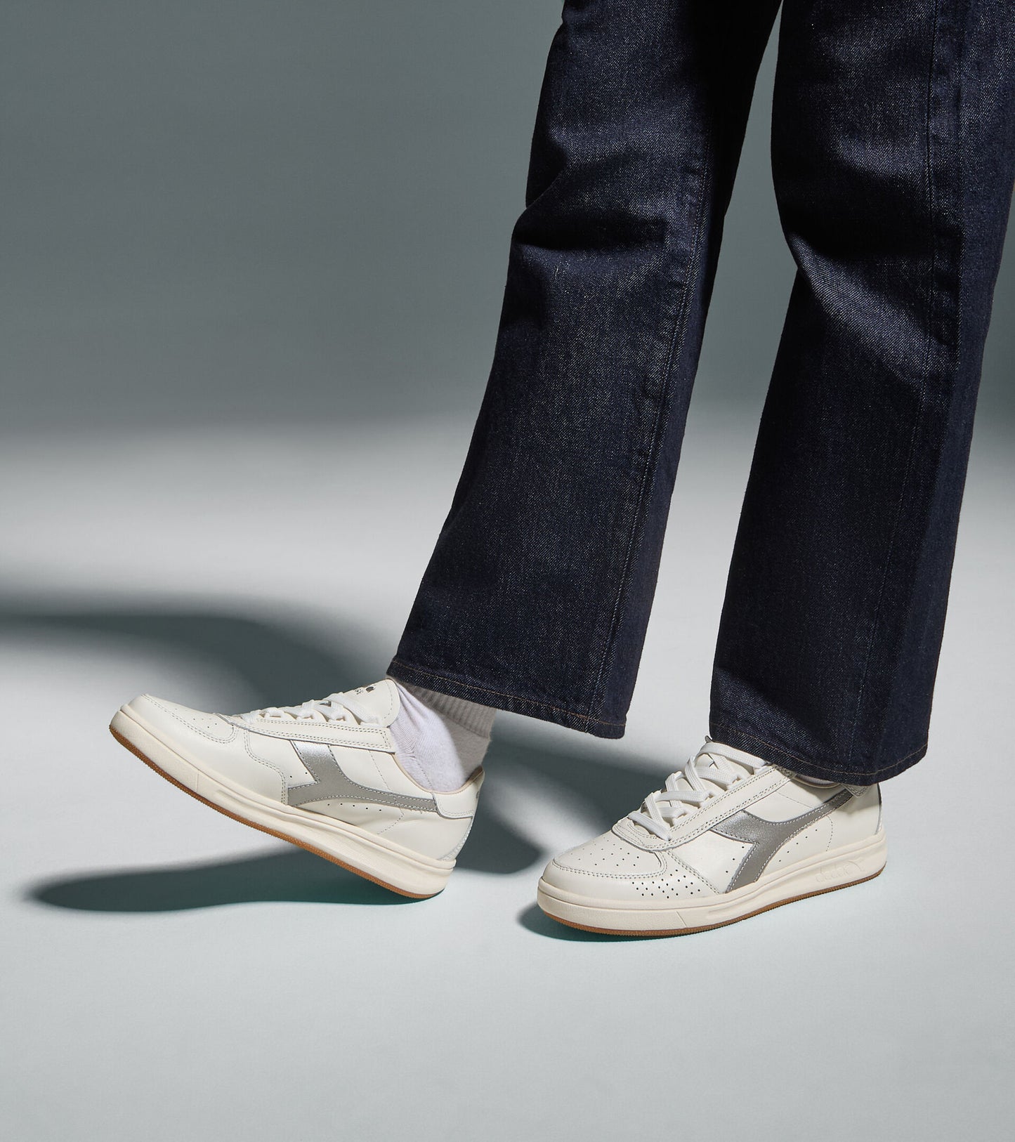 Diadora Heritage Collection B.ELITE '84｜ディアドラ スニーカー ホワイト シルバー メンズ レディース