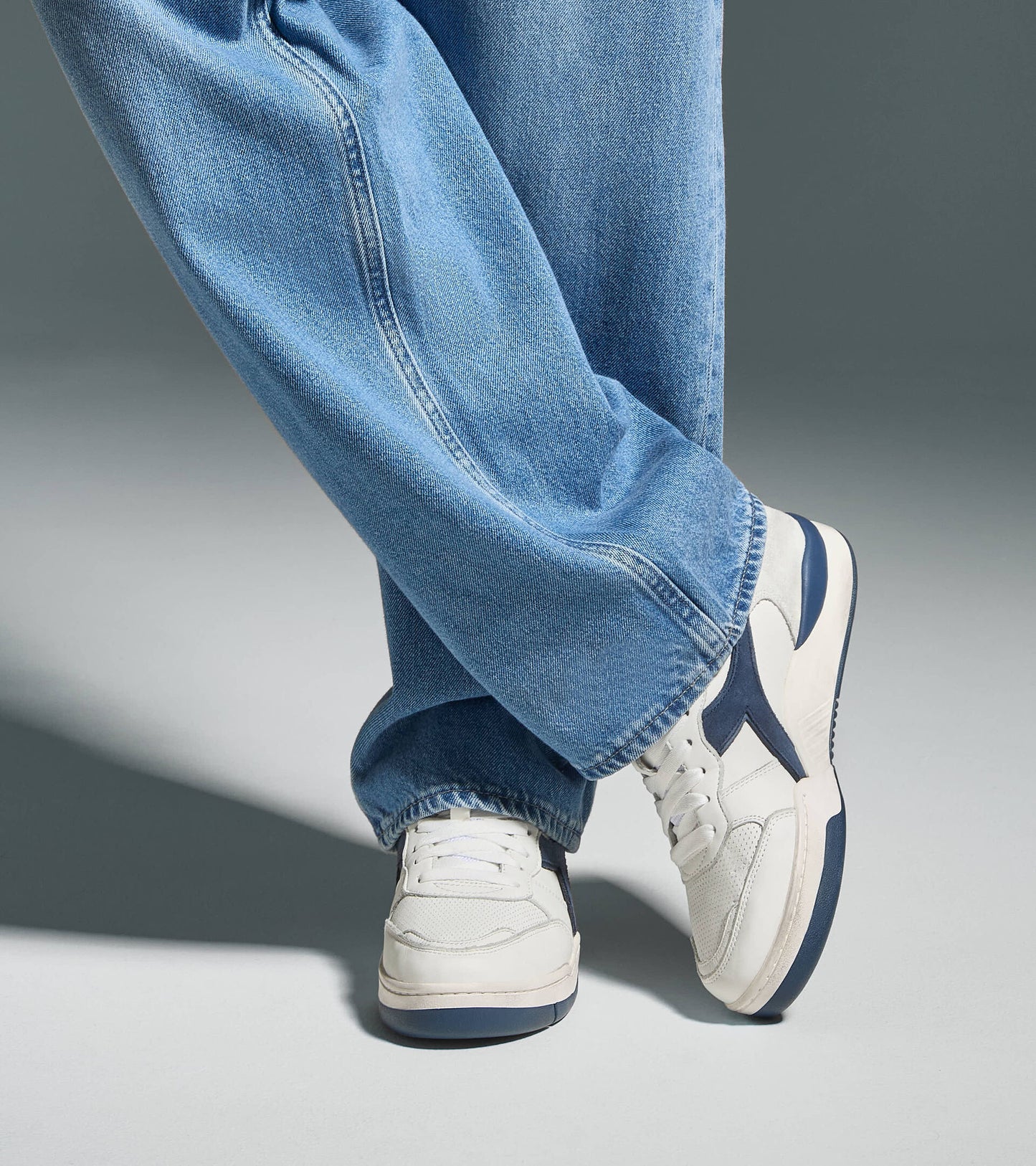 Diadora Heritage Collection B.560 USED｜ディアドラ スニーカー ホワイト ブルー メンズ