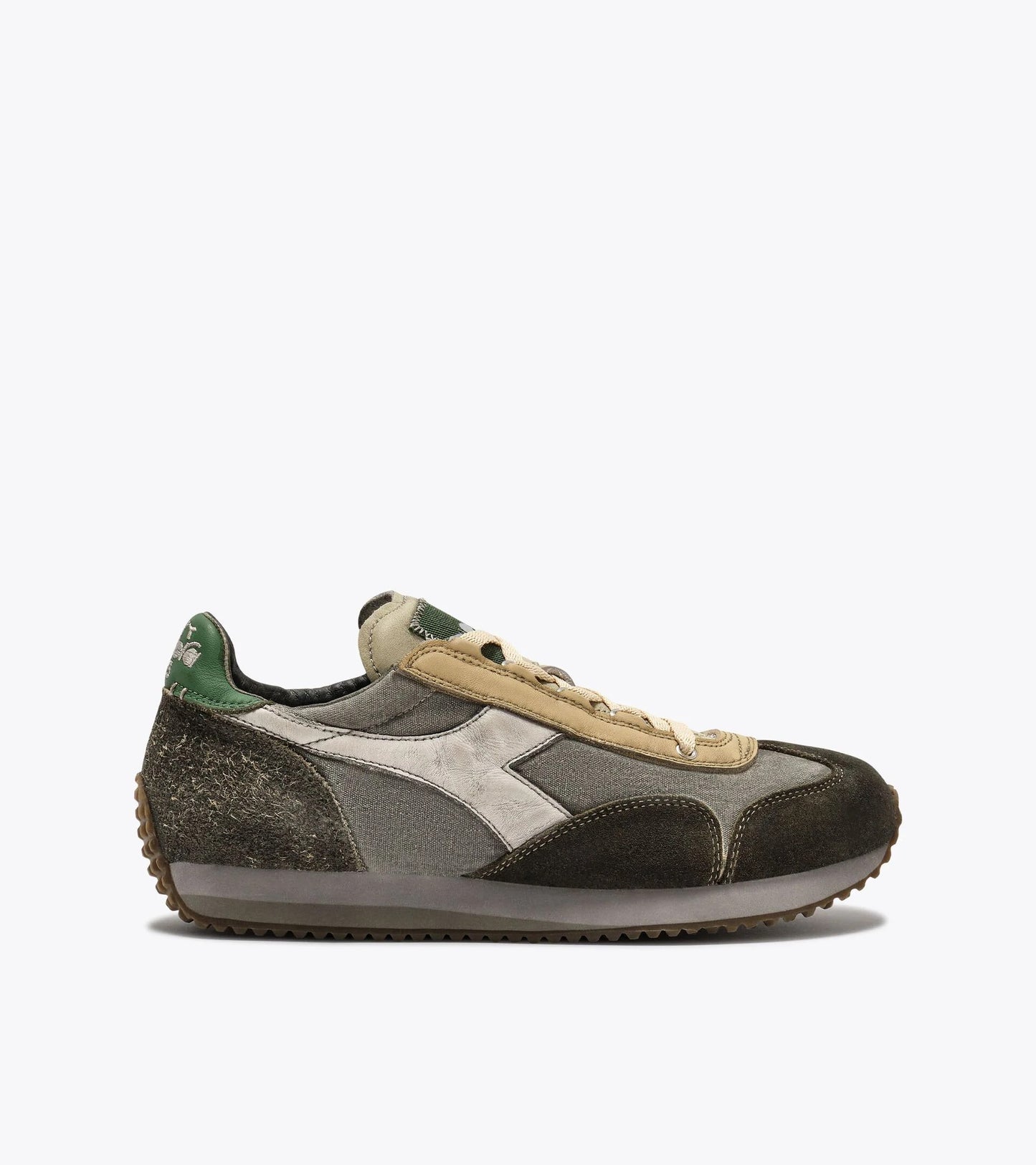 Diadora Heritage Collection EQUIPE DIRTY SW EVO｜ディアドラ スニーカー ベージュ グリーン メンズ