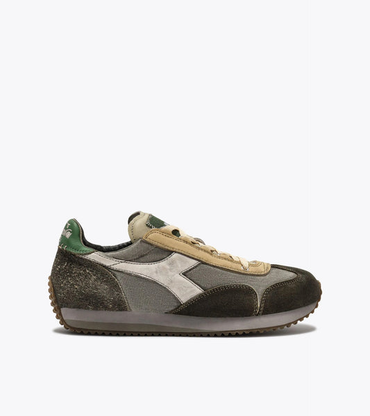Diadora Heritage Collection EQUIPE DIRTY SW EVO｜ディアドラ スニーカー ベージュ グリーン メンズ