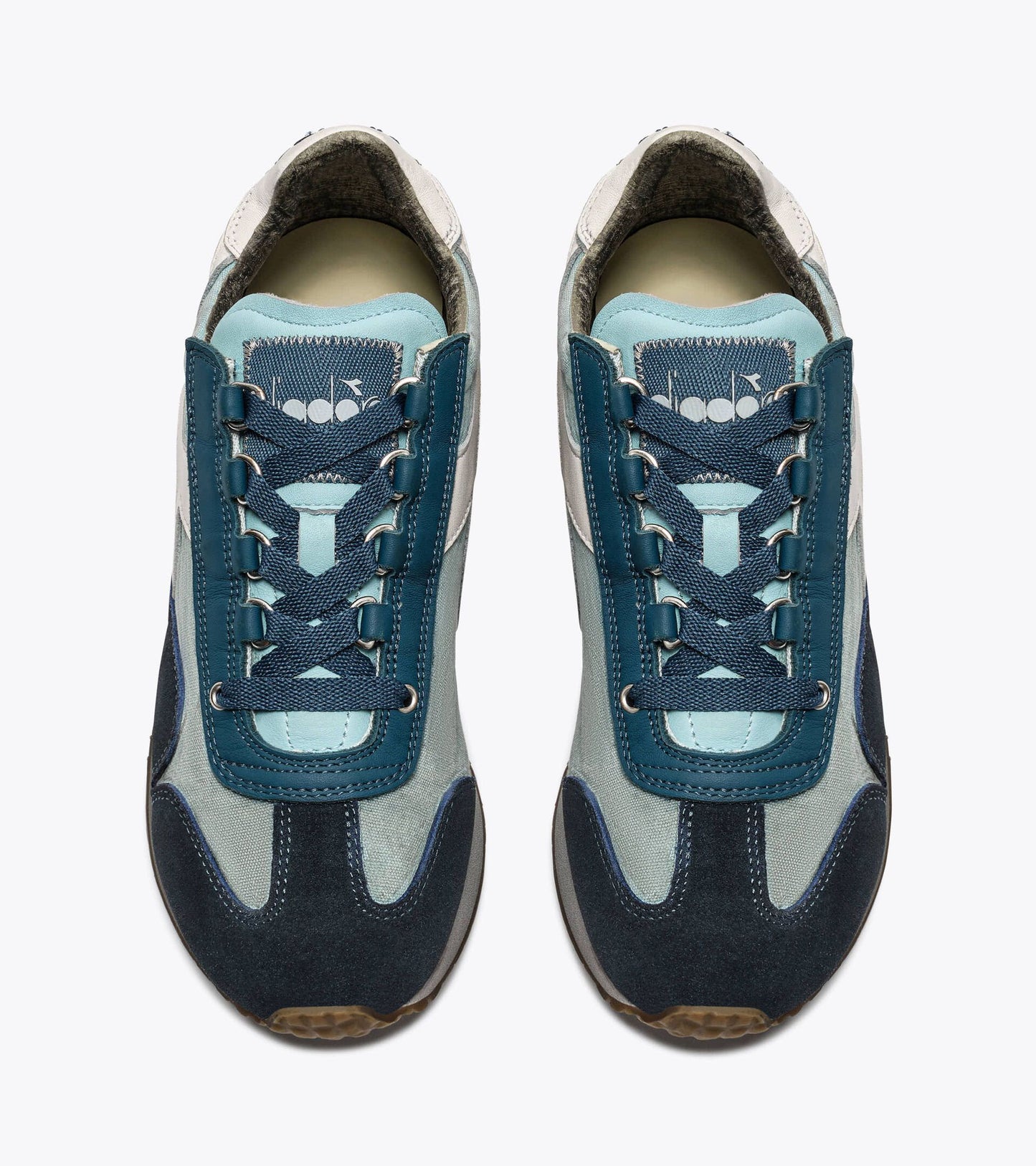 Diadora Heritage Collection EQUIPE DIRTY SW EVO｜ディアドラ スニーカー プラム ブルー メンズ