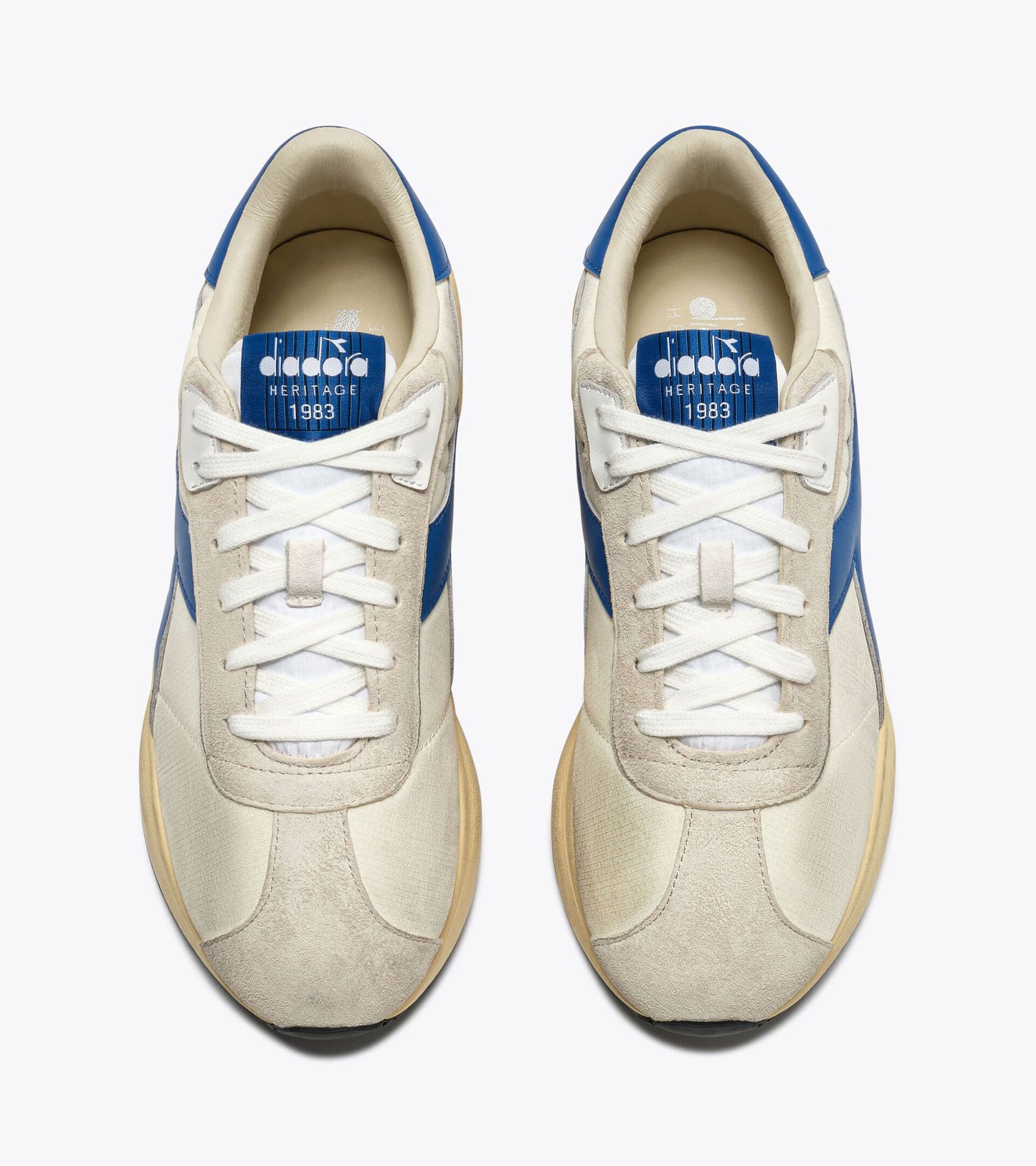 Diadora Heritage Collection MERCURY ELITE SPRINT SW｜ディアドラ スニーカー ホワイト ブルー メンズ レディース