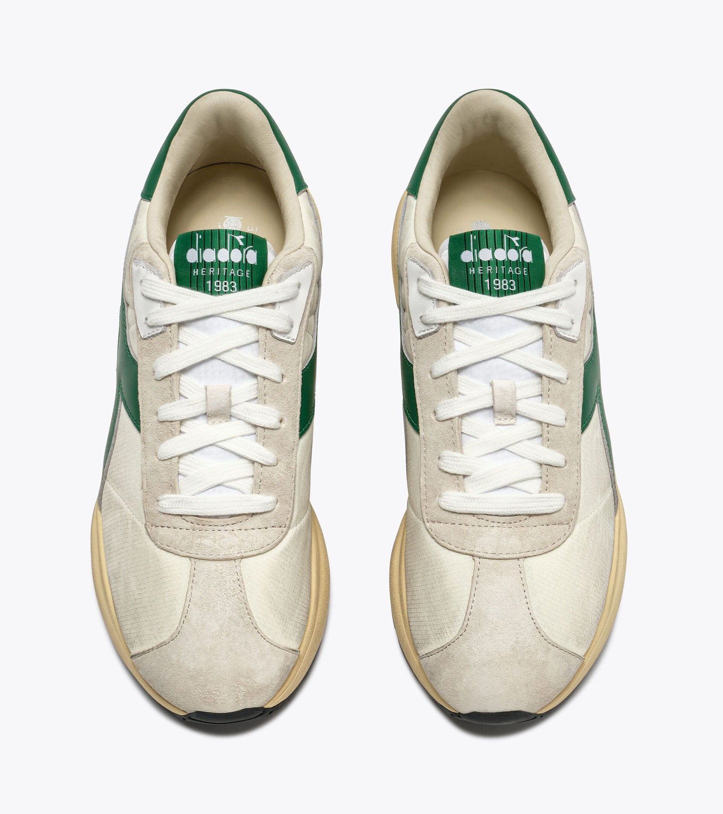 Diadora Heritage Collection MERCURY ELITE SPRINT SW｜ディアドラ スニーカー ホワイト グリーン メンズ レディース