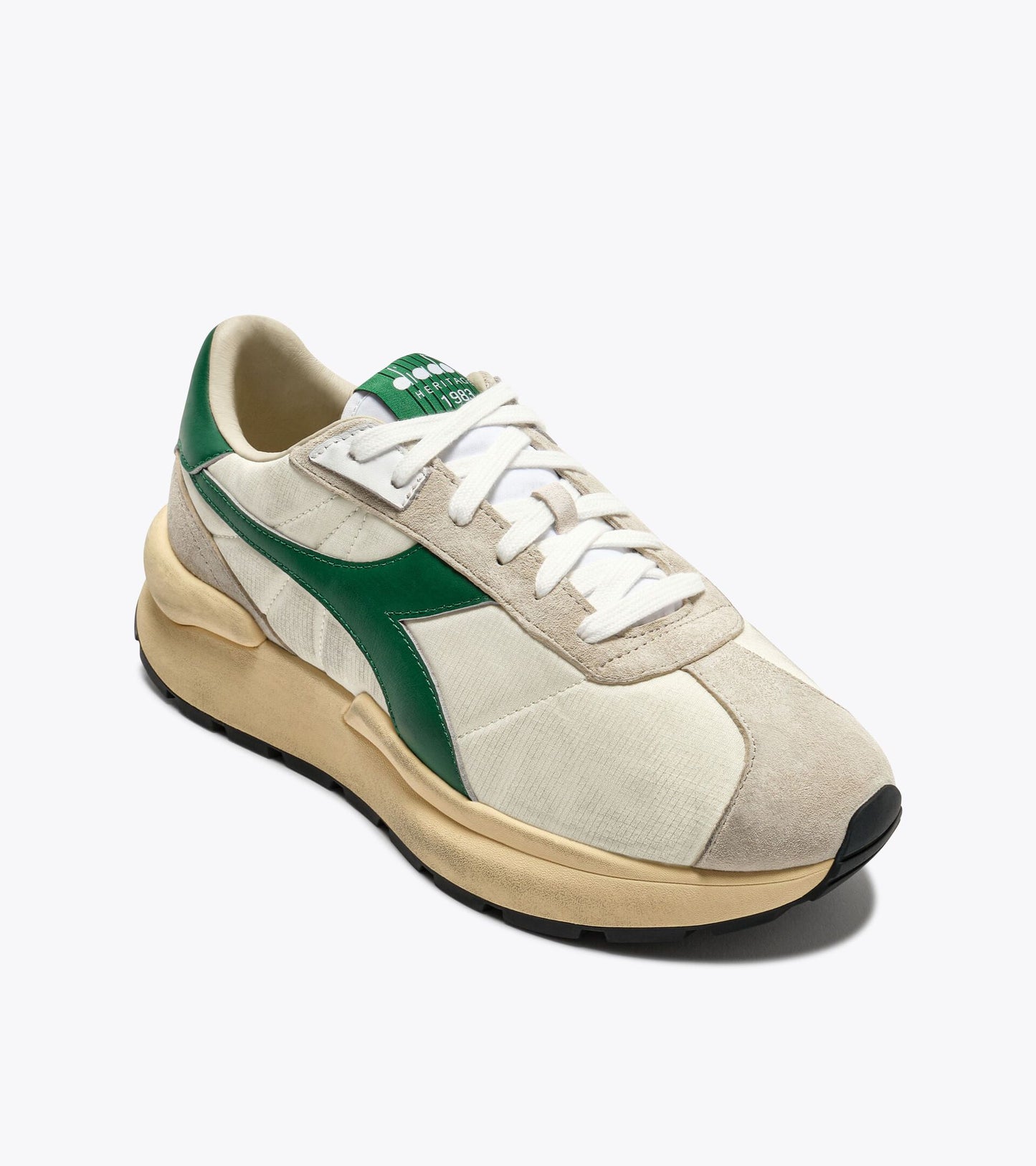 Diadora Heritage Collection MERCURY ELITE SPRINT SW｜ディアドラ スニーカー ホワイト グリーン メンズ レディース
