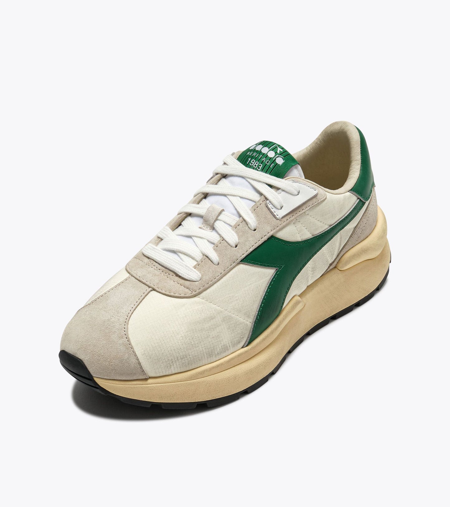 Diadora Heritage Collection MERCURY ELITE SPRINT SW｜ディアドラ スニーカー ホワイト グリーン メンズ レディース