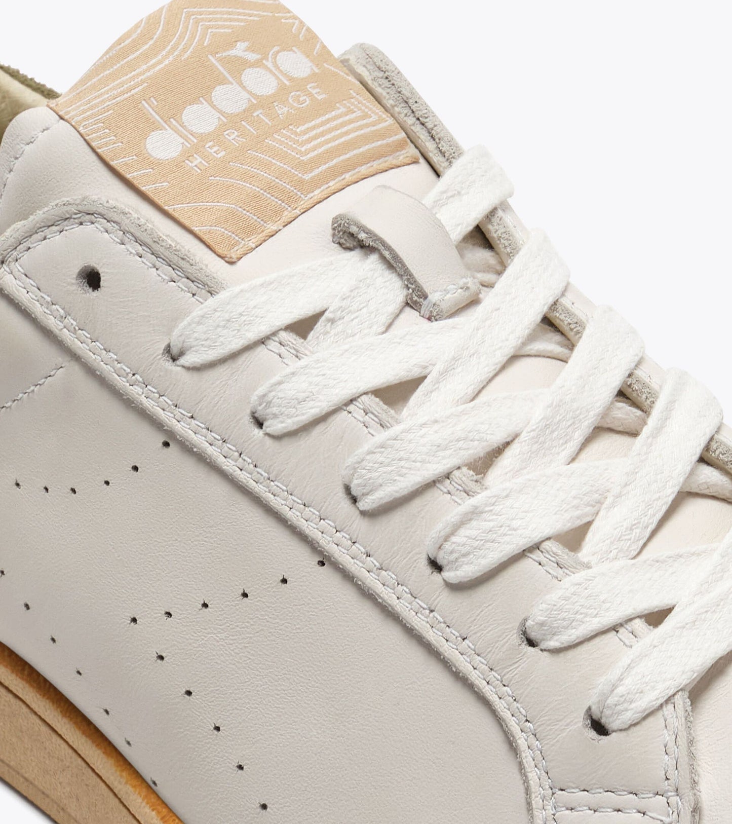 Diadora Heritage Collection PRESTIGE PLAIN USED｜ディアドラ スニーカー ホワイト グリーン メンズ
