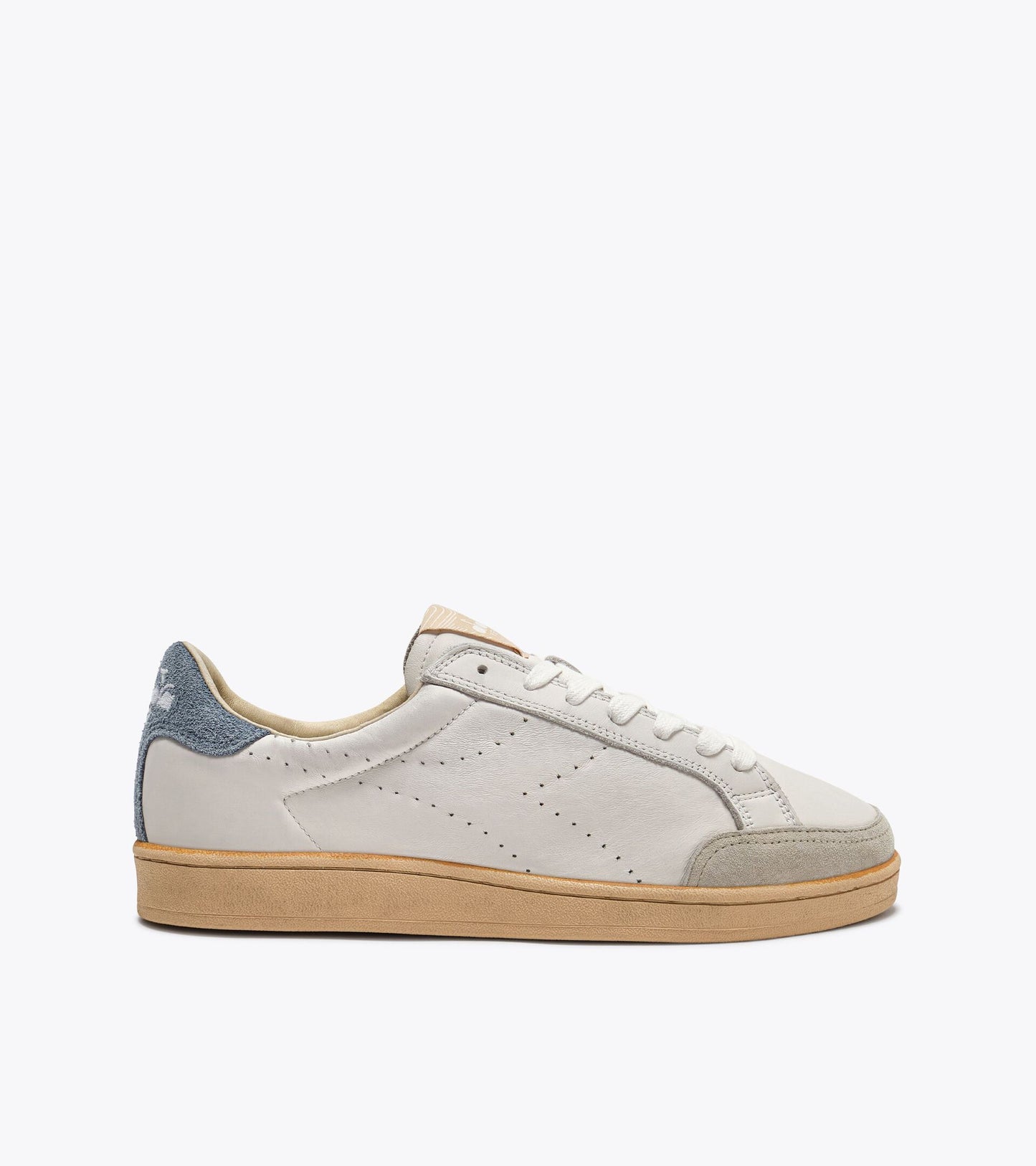 Diadora Heritage Collection PRESTIGE PLAIN USED｜ディアドラ スニーカー ホワイト ブルー メンズ