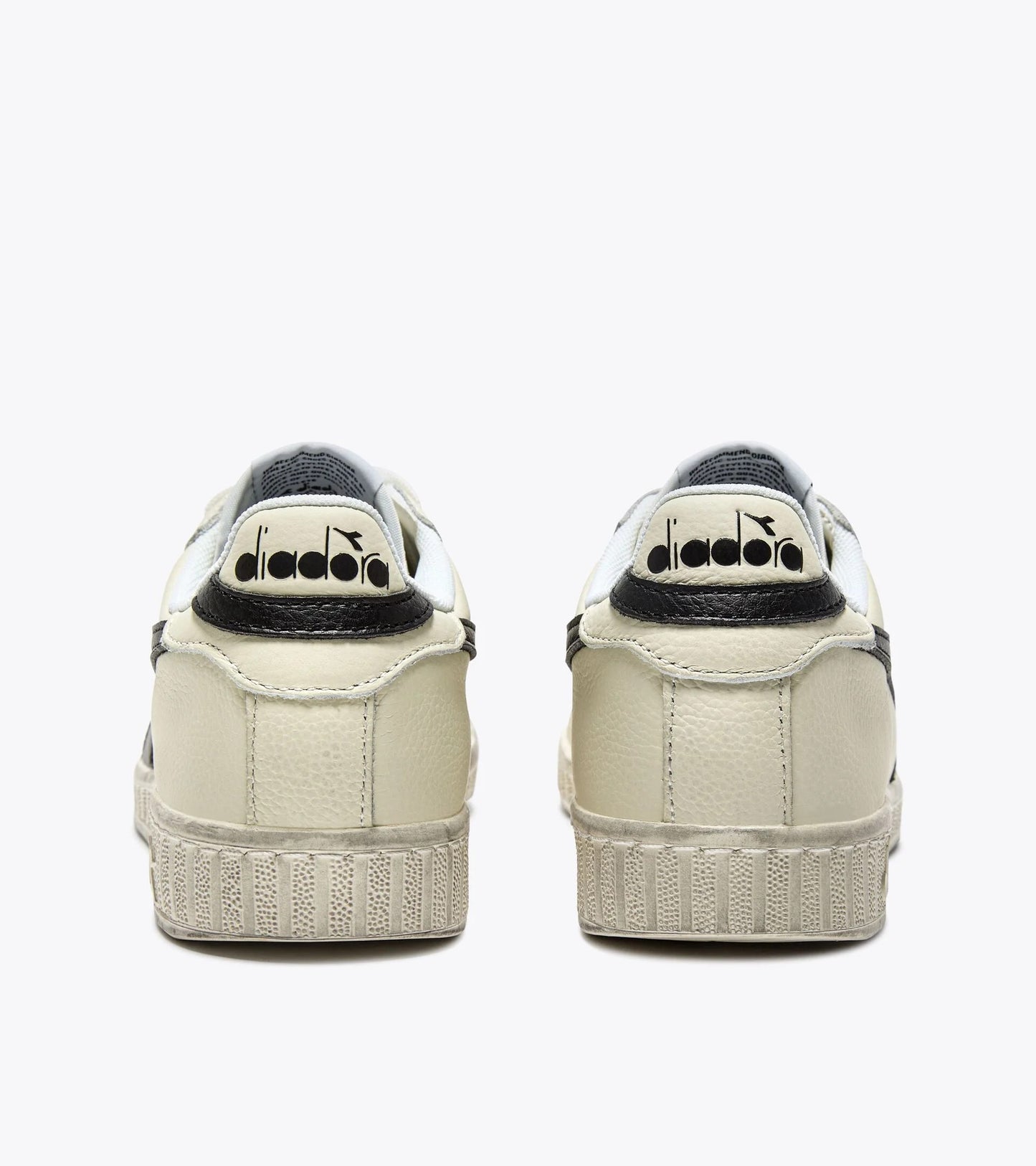 Diadora Sportswear Collection GAME L LOW WAXED｜ディアドラ スニーカー ホワイト ブラック レディース