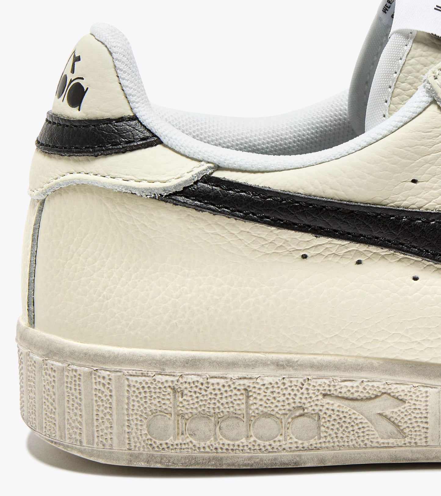 Diadora Sportswear Collection GAME L LOW WAXED｜ディアドラ スニーカー ホワイト ブラック レディース