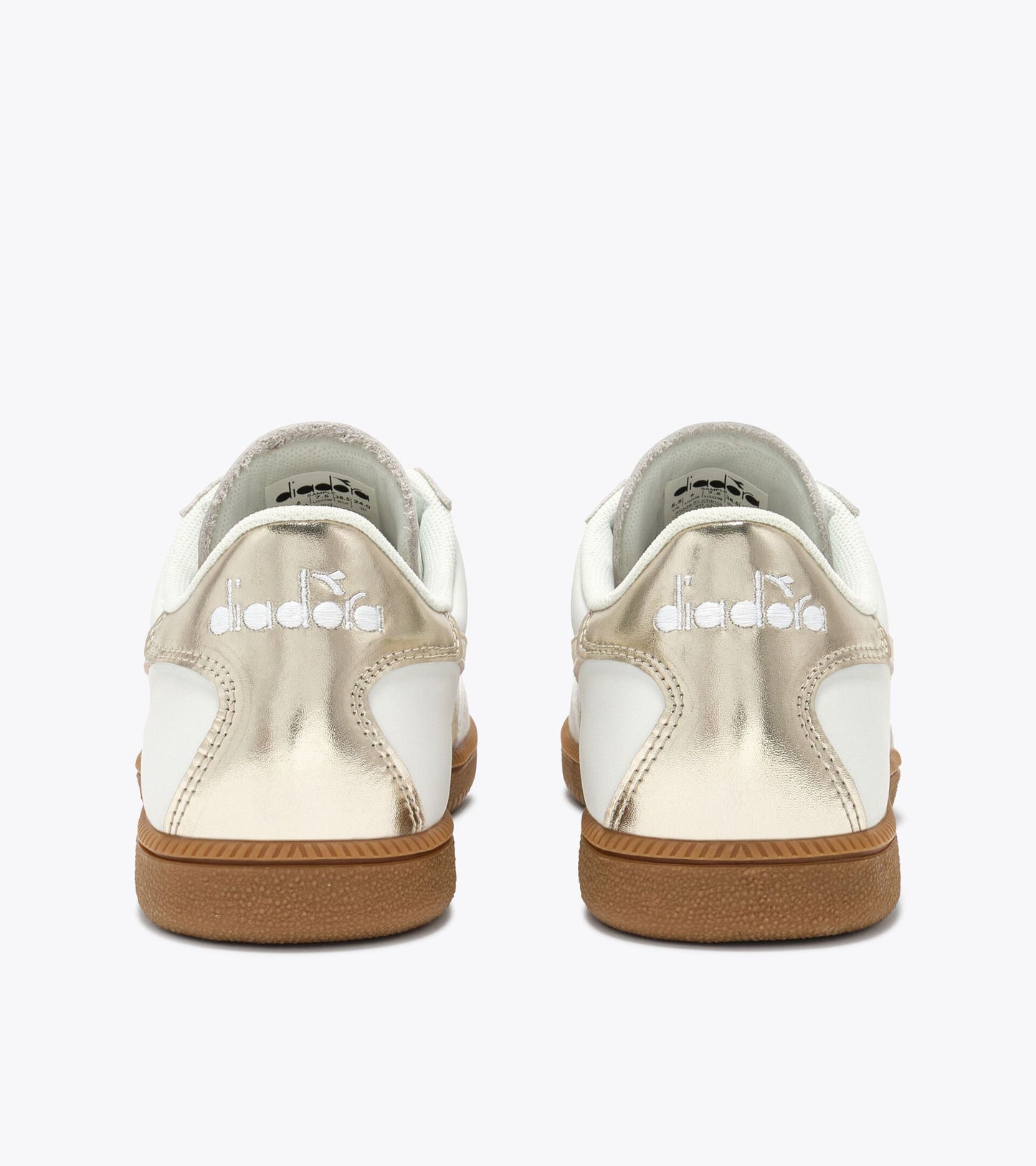 Diadora Sportswear Collection TRAINER METAL｜ディアドラ スニーカー ホワイト ゴールド メンズ レディース