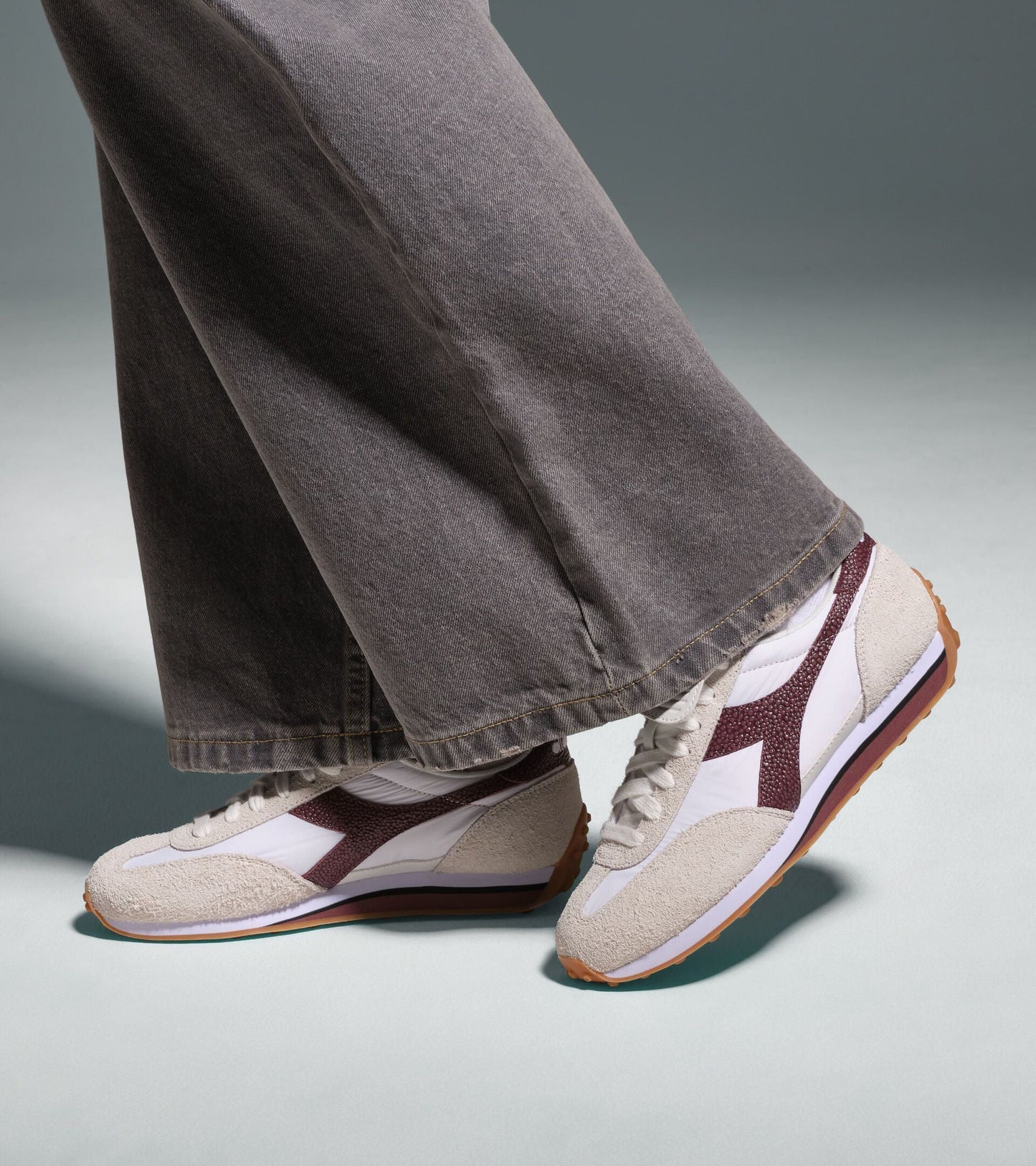 Diadora Sportswear Collection RALLY INDOOR｜ディアドラ スニーカー ホワイト レッド メンズ レディース