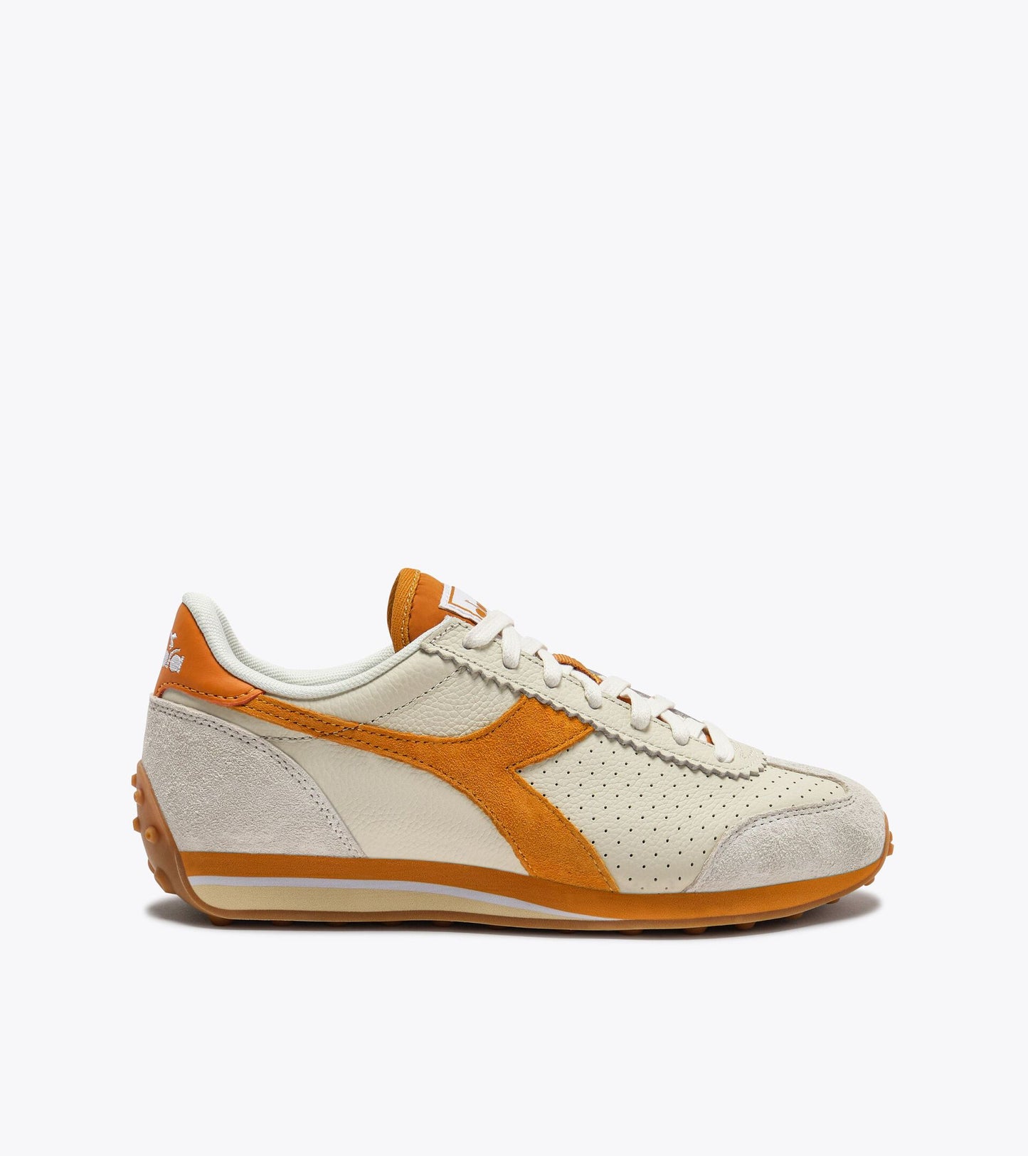 Diadora Sportswear Collection RALLY PUNCHED｜ディアドラ スニーカー ホワイト イエロー メンズ レディース
