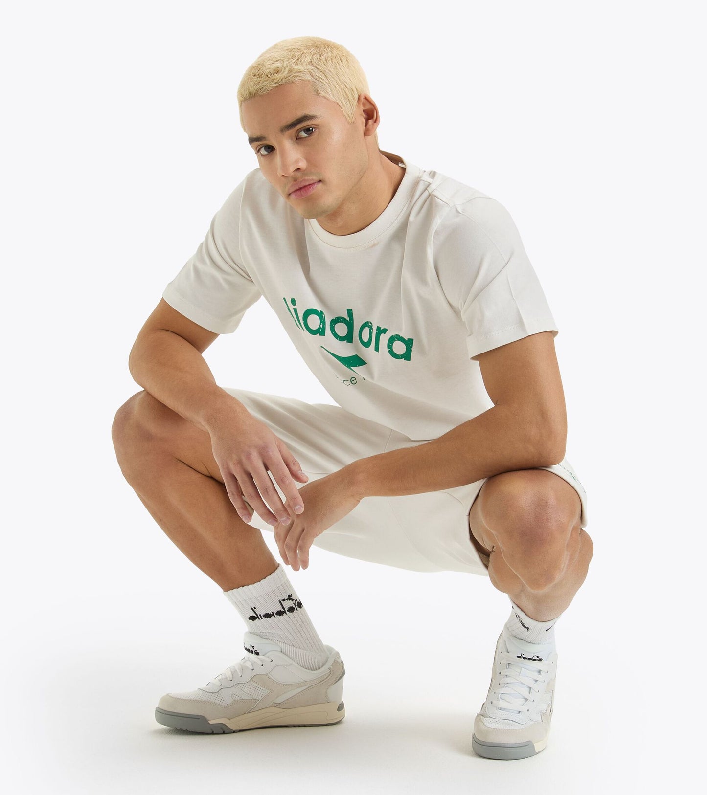 Diadora アパレル BERMUDA ATHL. LOGO ショートパンツ - UNISEX - ホワイト