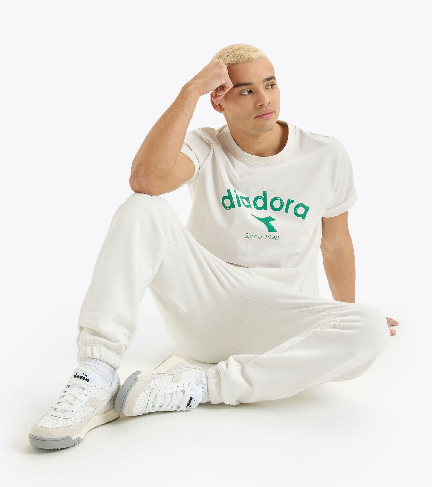 Diadora アパレル PANTS ATHL. LOGO パンツ - UNISEX - ホワイト