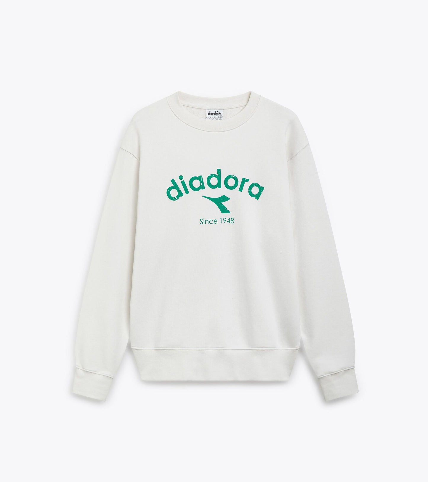 Diadora アパレル SWEATSHIRT CREW ATHL. LOGO - UNISEX - ホワイト