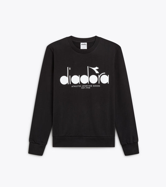 Diadora アパレル SWEATSHIRT CREW LOGO - UNISEX - ブラック