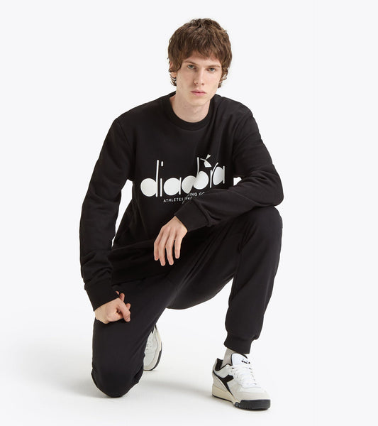 【Pre Order】Diadora アパレル SWEATSHIRT CREW LOGO - UNISEX - ブラック