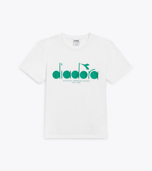 【Pre Order】Diadora アパレル T-SHIRT SS LOGO Tシャツ - UNISEX - ホワイト/グリーン