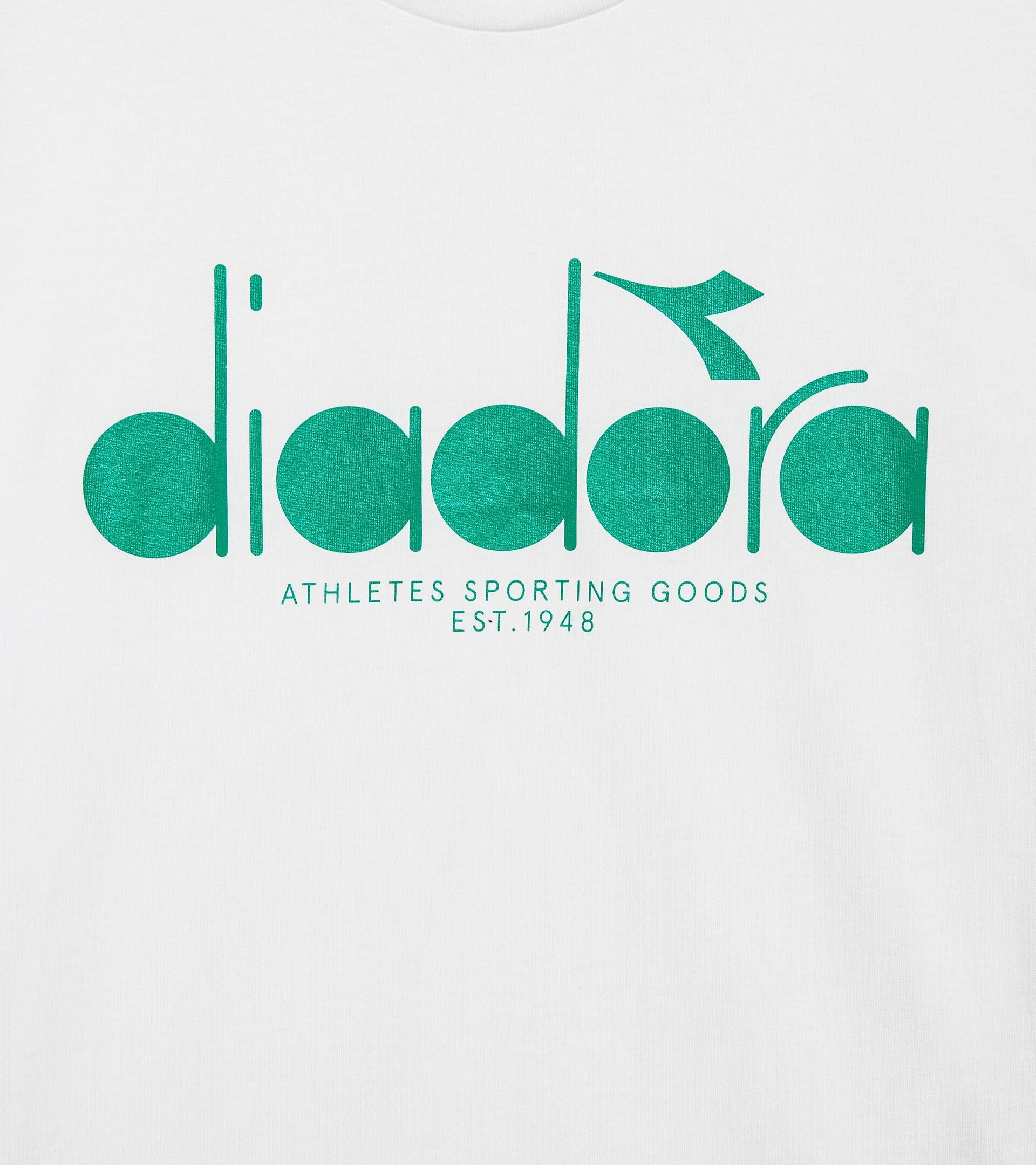 Diadora アパレル T-SHIRT SS LOGO Tシャツ - UNISEX - ホワイト/グリーン