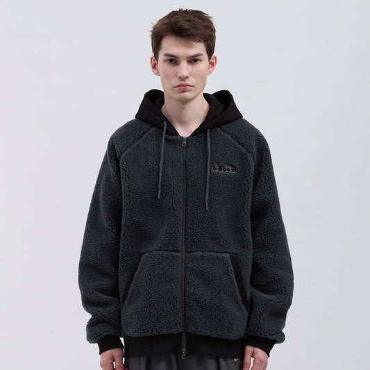 Diadora アパレル Comfy Fleece Jacket パーカー - UNISEX - ダークグレー