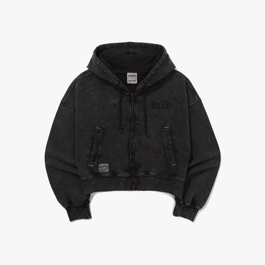 Diadora アパレル G/W Crop Hoodie Jacket パーカー - WOMENS - ブラック