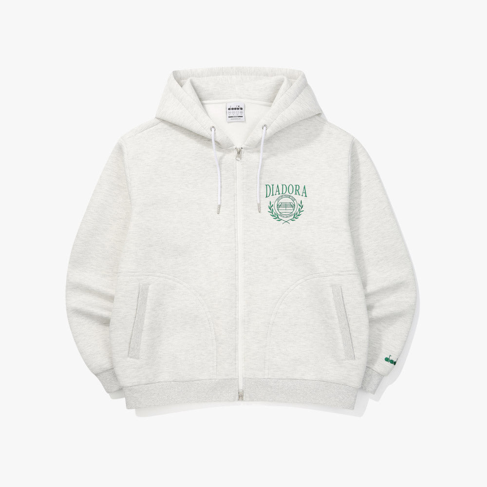 Diadora アパレル Air Cushion Zip-Up Hoodie パーカー - UNISEX - ライトグレー