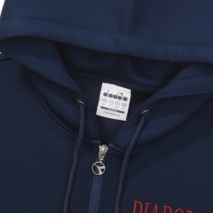 Diadora アパレル Air Cushion Zip-Up Hoodie パーカー - UNISEX - ネイビー