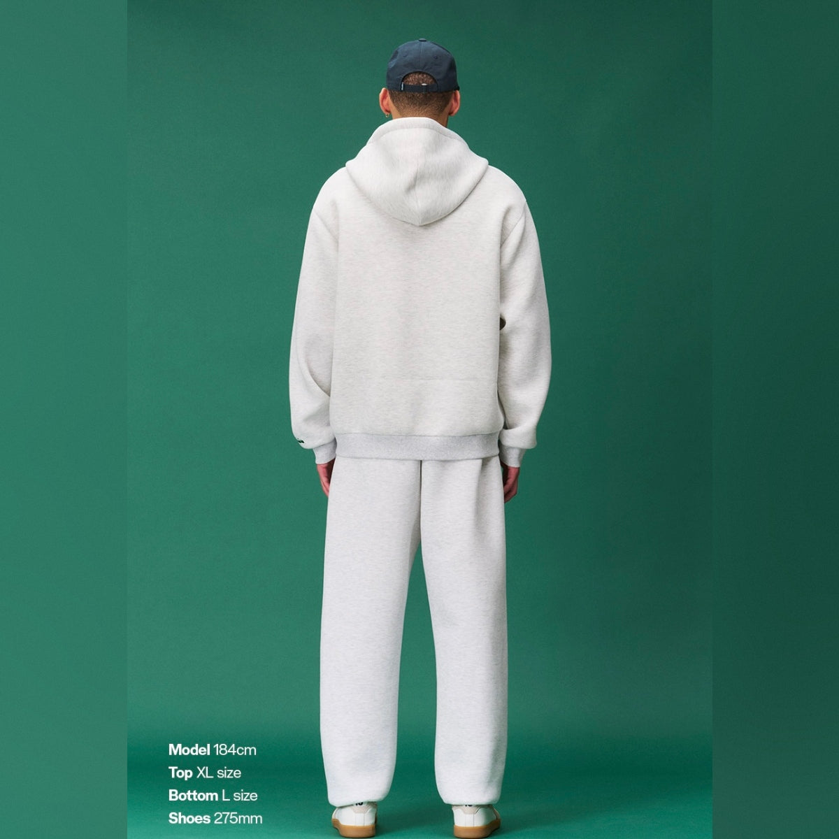 Diadora アパレル Air Cushion Zip-Up Hoodie パーカー - UNISEX - ライトグレー