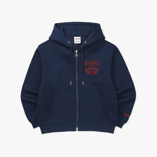 Diadora アパレル Air Cushion Zip-Up Hoodie パーカー - UNISEX - ネイビー