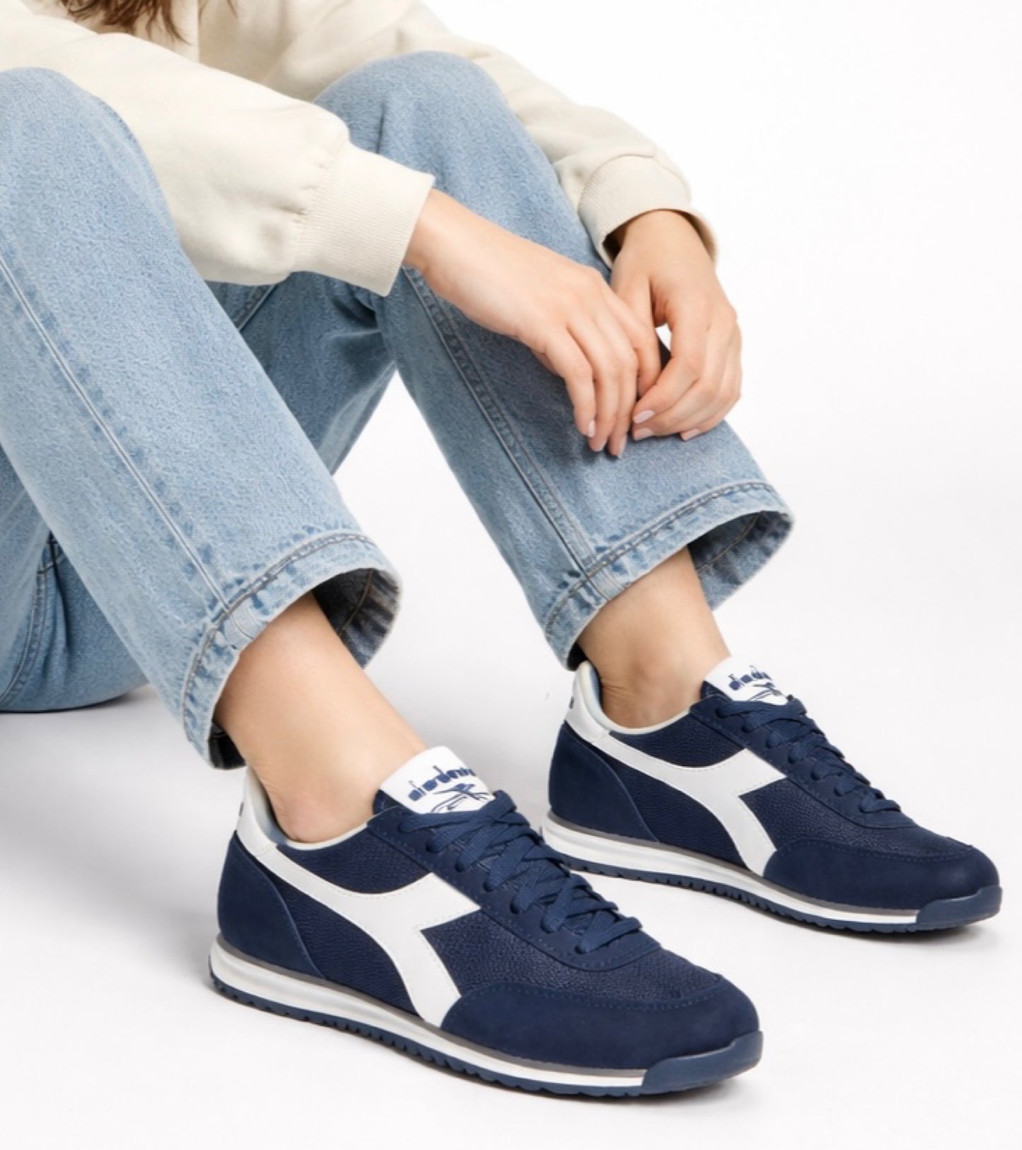 Diadora Sportswear Collection CROSS｜ディアドラ スニーカー ネイビー レディース