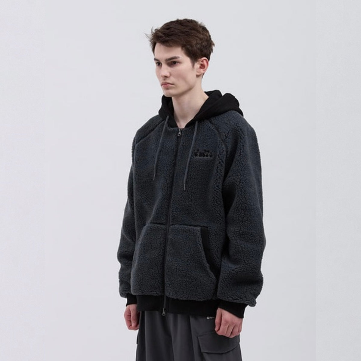 Diadora アパレル Comfy Fleece Jacket パーカー - UNISEX - ダークグレー