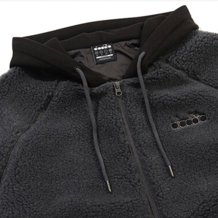 Diadora アパレル Comfy Fleece Jacket パーカー - UNISEX - ダークグレー