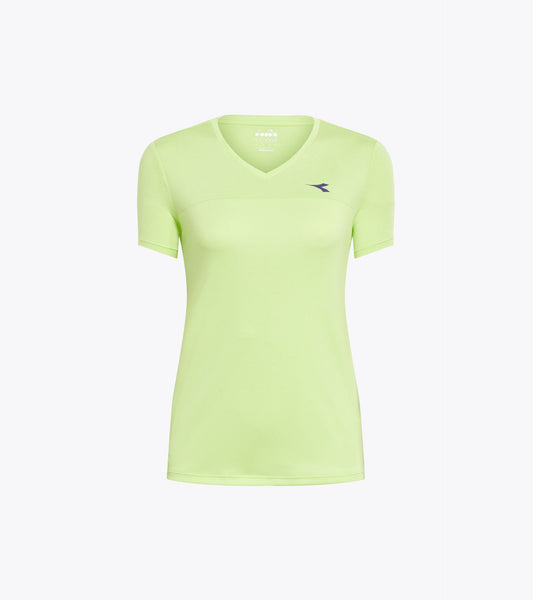 L. SS T-SHIRT TENNIS Tシャツ - WOMENS - イエロー