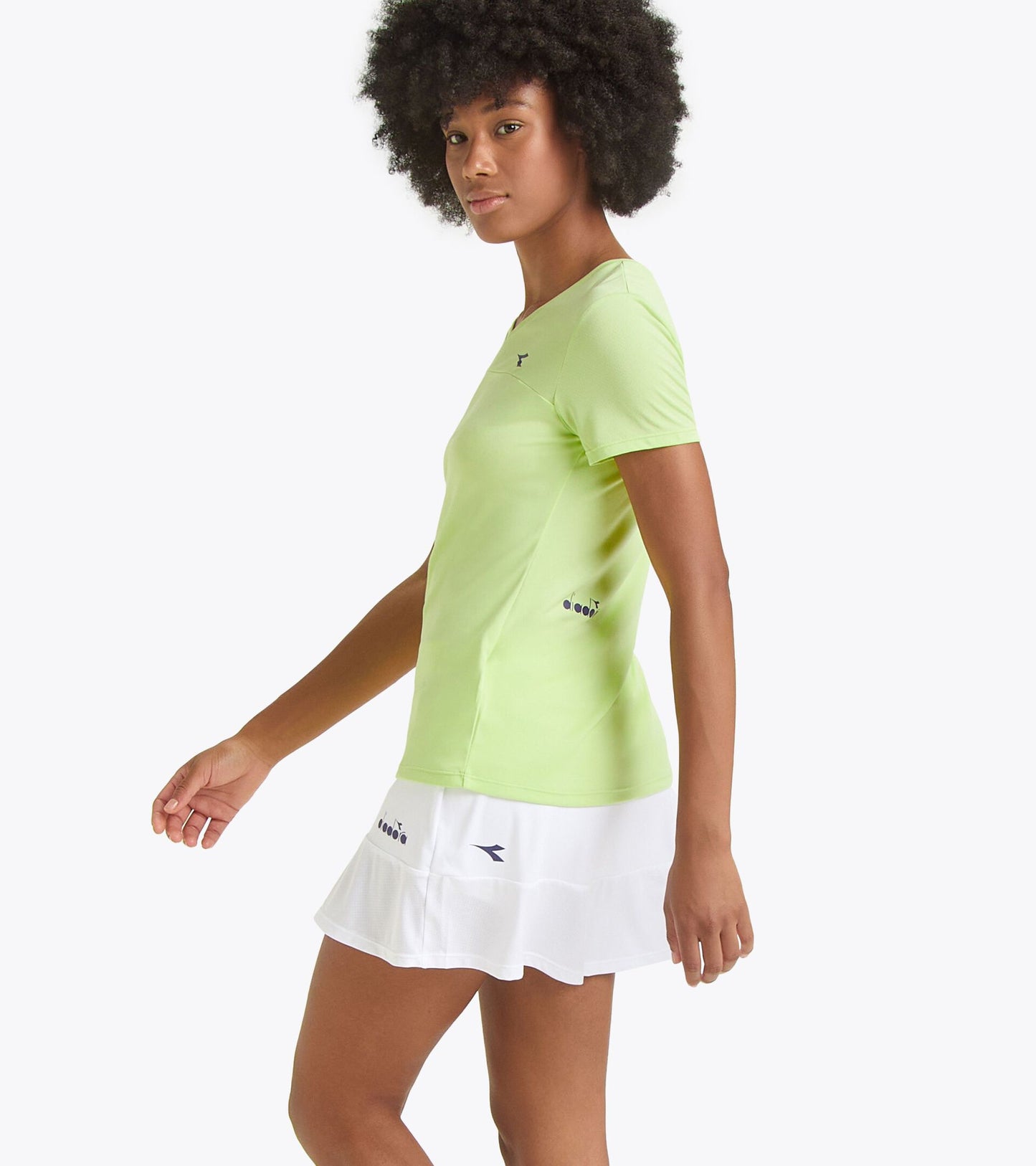 L. SS T-SHIRT TENNIS Tシャツ - WOMENS - イエロー