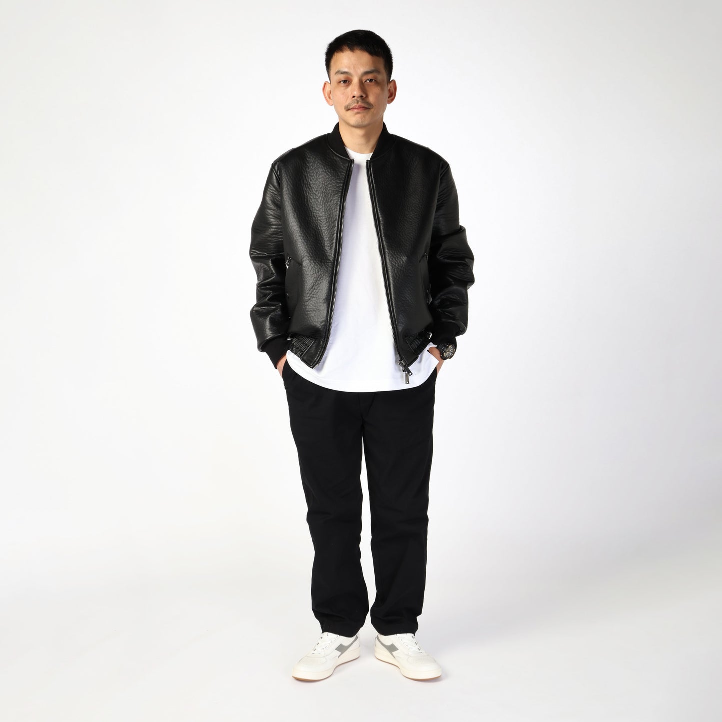 B.ELITE '84 - UNISEX - ホワイト/シルバー