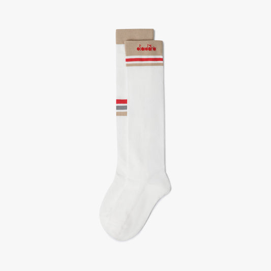 Diadora アパレル Crosscourt Knee Socks ソックス - WOMENS - ホワイト/ベージュ